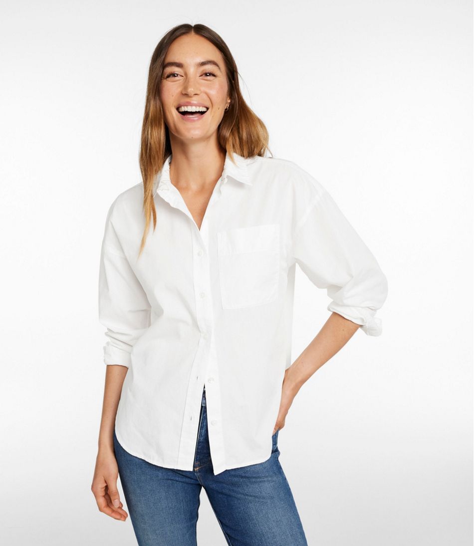 Long-Sleeve Women's Signature Premium Essential Poplin Shirt