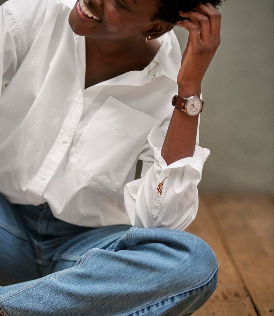 Long-Sleeve Women's Signature Premium Essential Poplin Shirt