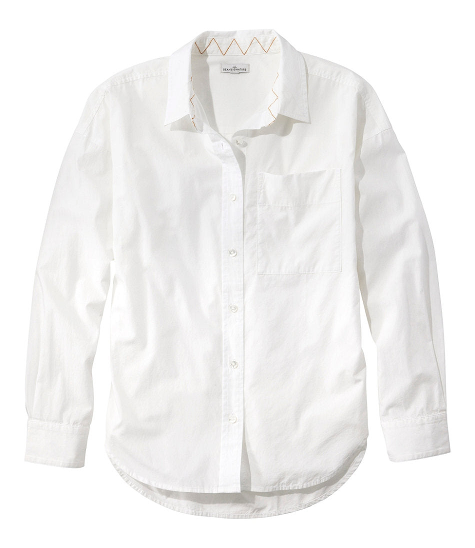 Women's Signature Premium Essential Poplin Shirt Long-Sleeve