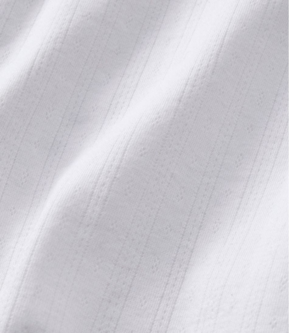 Elbow-Sleeve Scoopneck Women's Signature Premium Essential Pointelle Tee