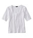 Elbow-Sleeve Scoopneck Women's Signature Premium Essential Pointelle Tee