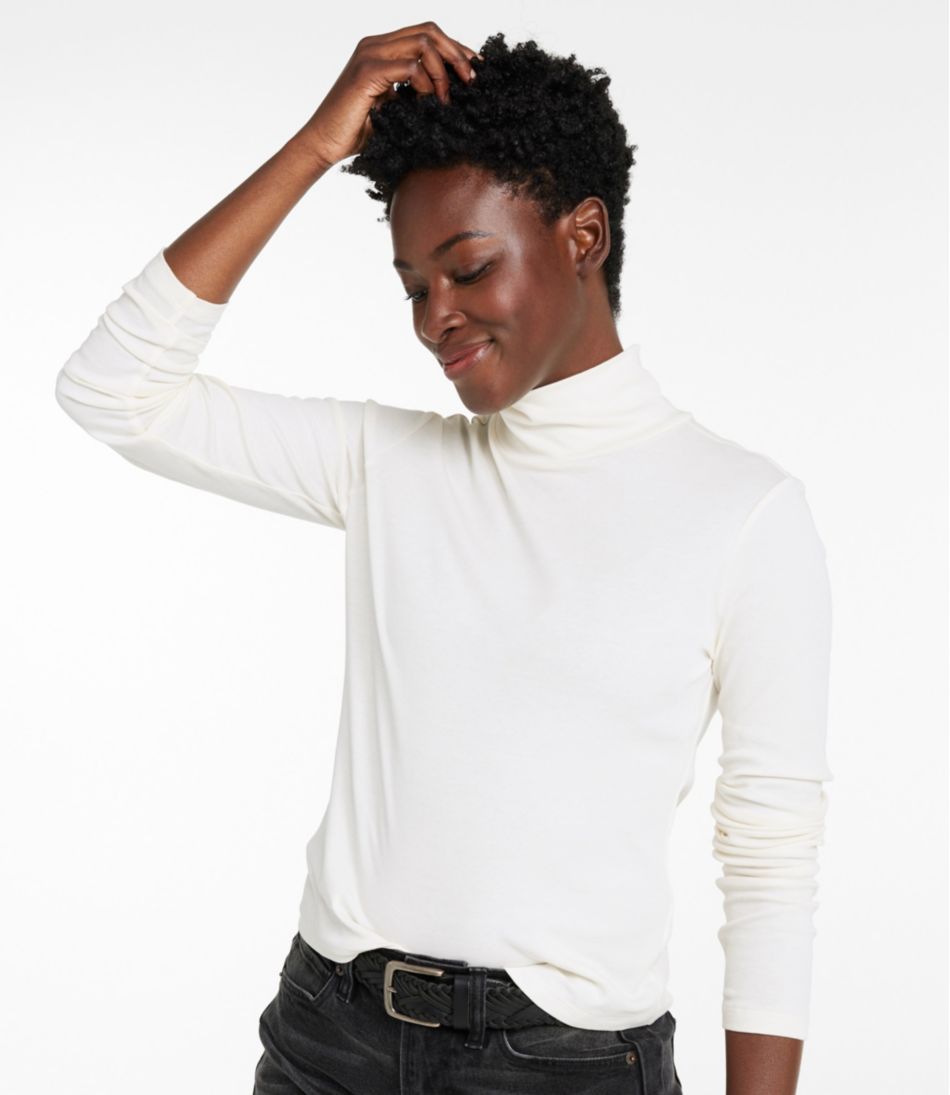 Women's Signature Lightweight Cotton Turtleneck