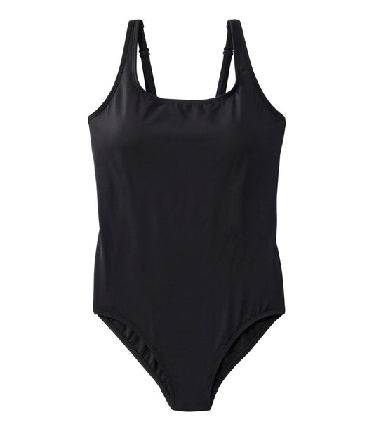 Women's L.L.Bean Coastal Essential Swimwear, Scoop Tanksuit
