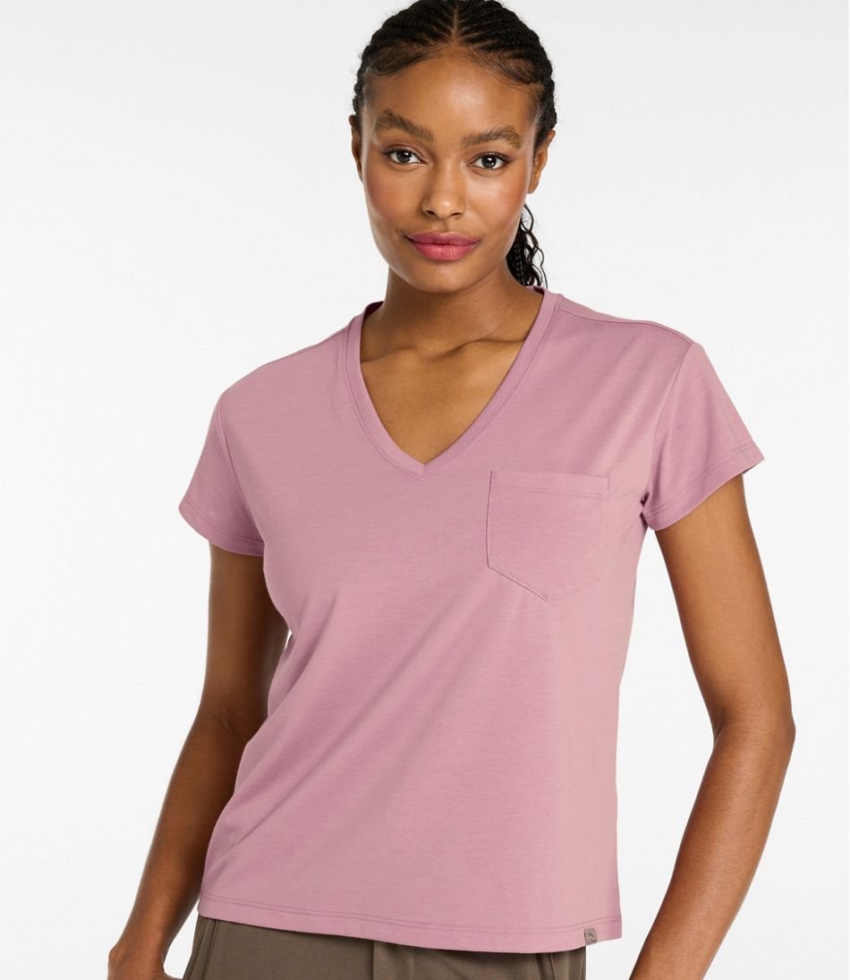 Short Sleeve Women's Mountainside V-Neck Pocket Tee