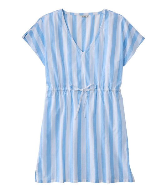 Women's L.L.Bean Coastal Cotton Cover-Up Caftan, Print