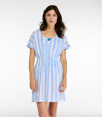 Print Women's L.L.Bean Coastal Cotton Cover-Up Caftan