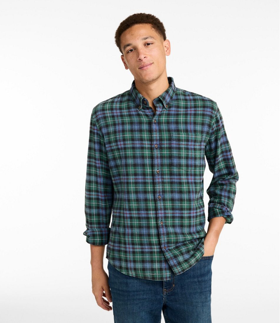 Slightly Fitted Untucked Fit Men's Sunwashed Twill Shirt