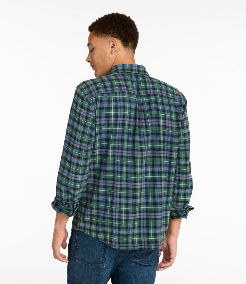 Slightly Fitted Untucked Fit Men's Sunwashed Twill Shirt