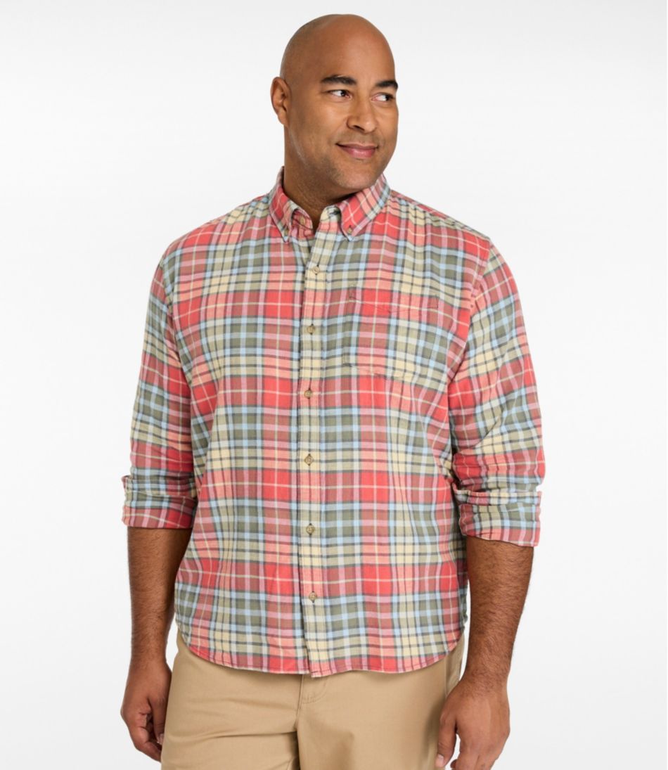 Slightly Fitted Untucked Fit Men's Sunwashed Twill Shirt