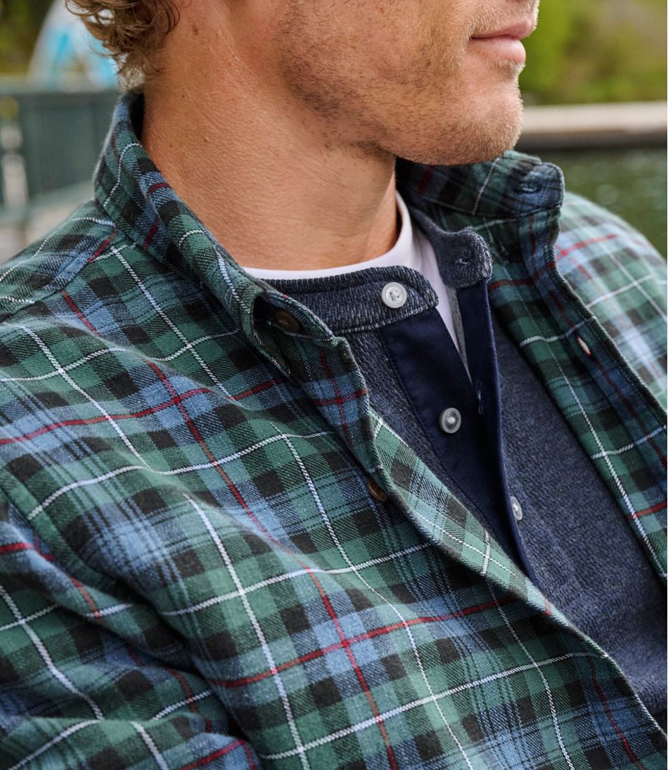 Slightly Fitted Untucked Fit Men's Sunwashed Twill Shirt