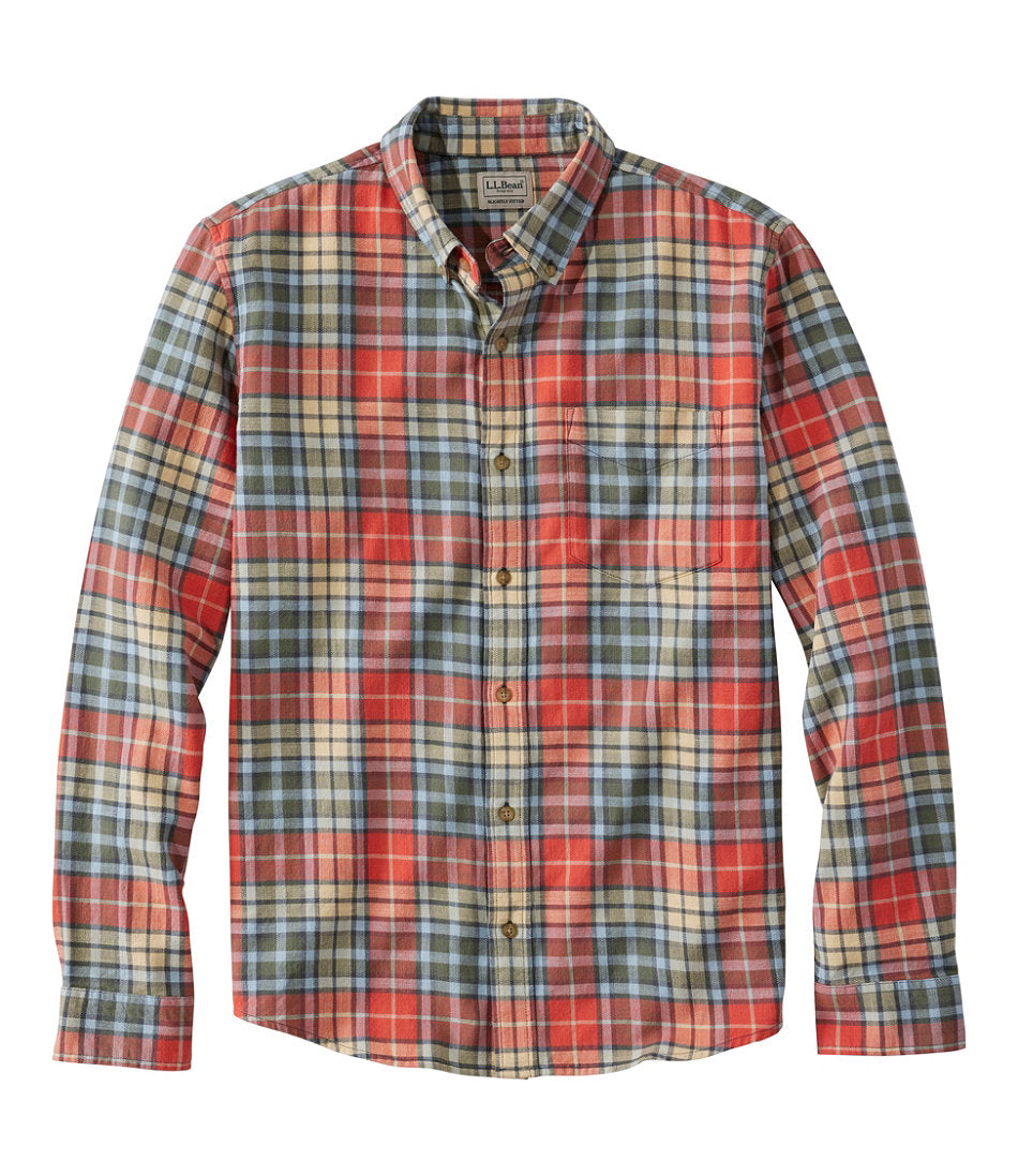 Slightly Fitted Untucked Fit Men's Sunwashed Twill Shirt