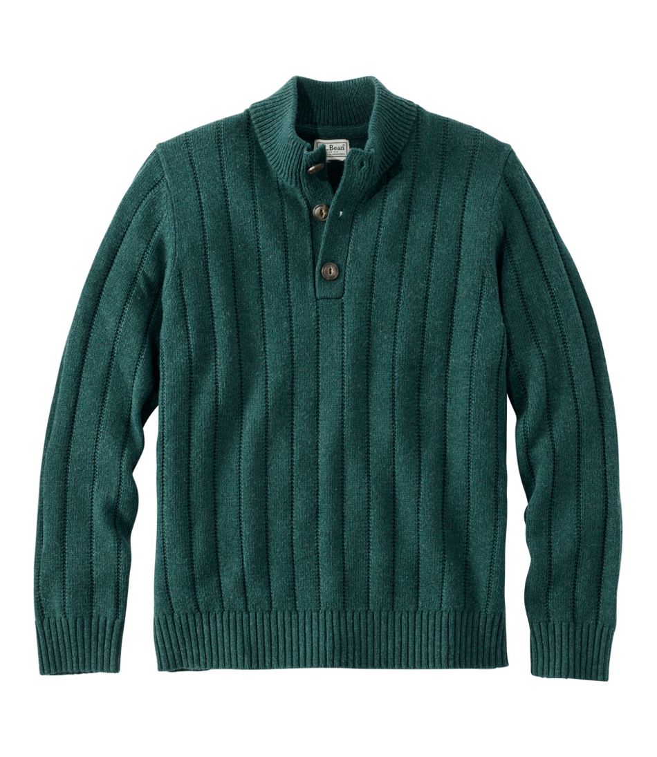 Mockneck Men's Riverton Wool/Cotton Sweater