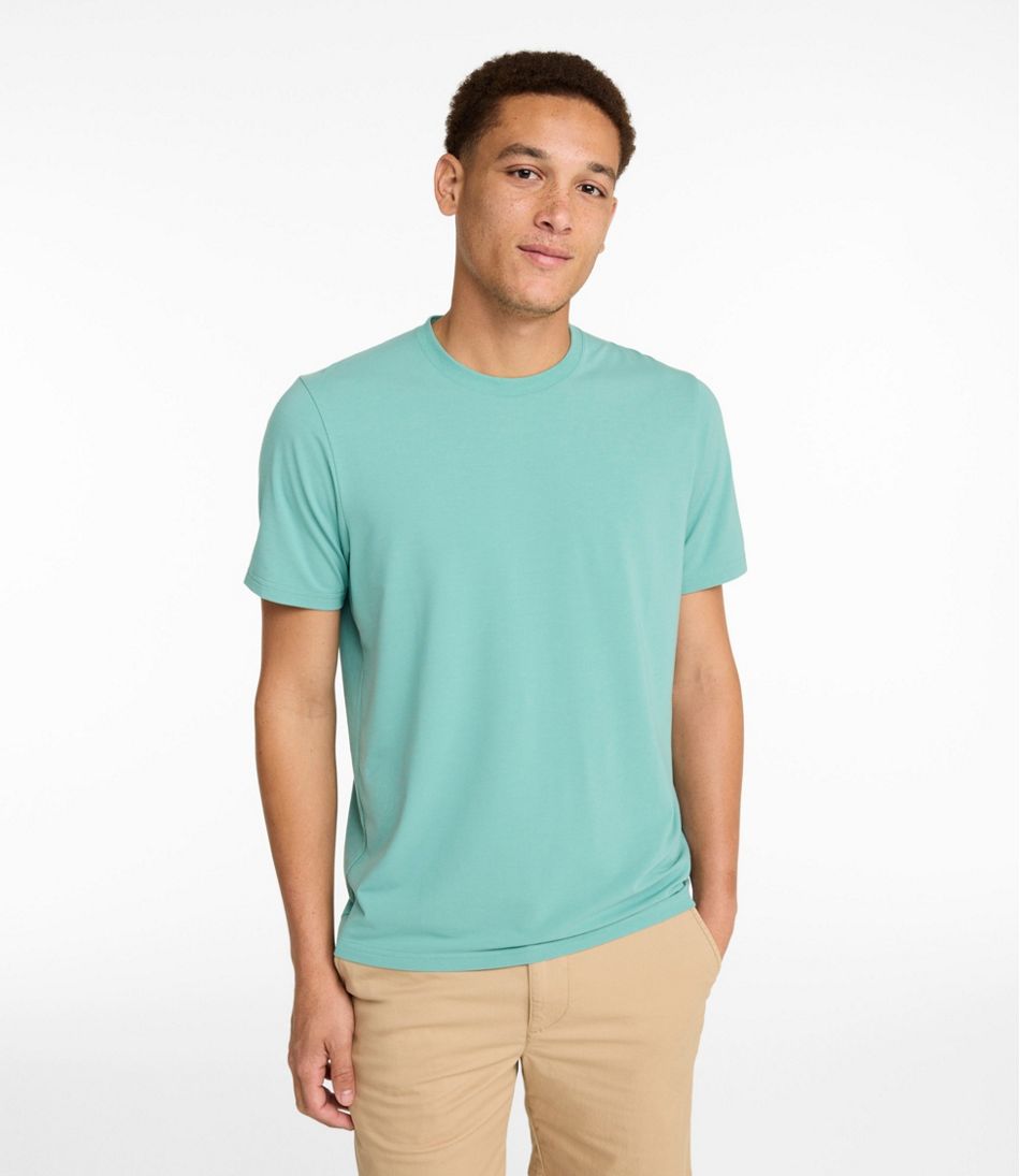 Short-Sleeve Without Pocket Men's Comfort Stretch Performance® Pima Tee