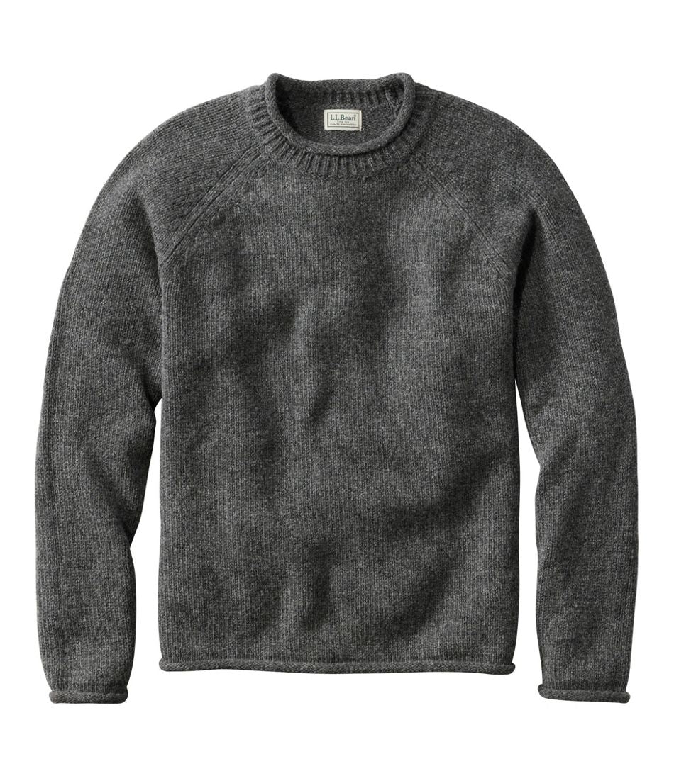 Rollneck Men's Bean's Classic Ragg Wool Sweater