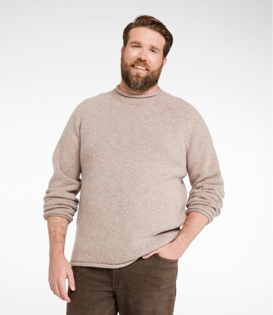Rollneck Men's Bean's Classic Ragg Wool Sweater