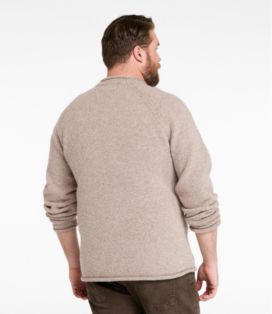 Rollneck Men's Bean's Classic Ragg Wool Sweater