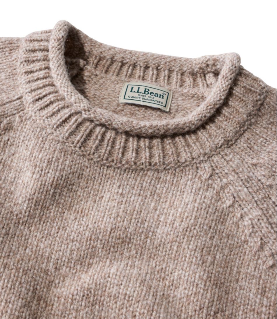 Rollneck Men's Bean's Classic Ragg Wool Sweater
