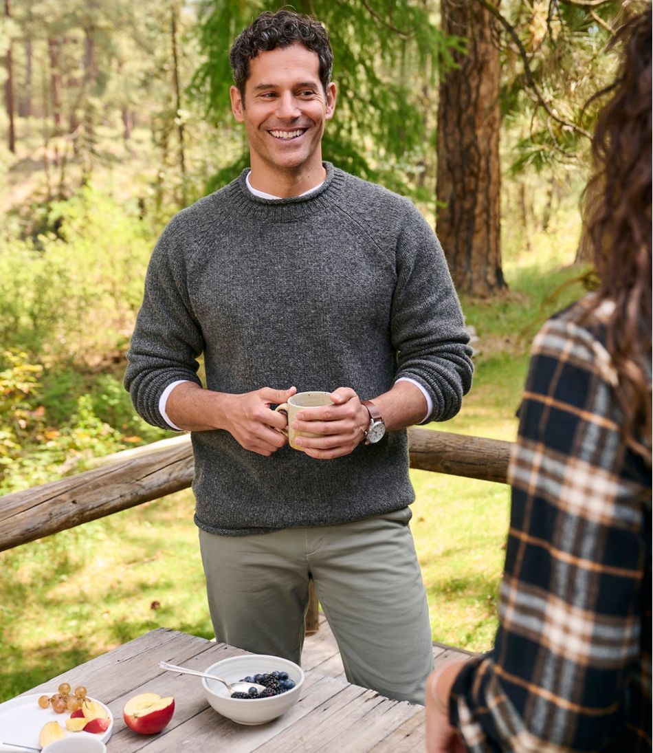 Rollneck Men's Bean's Classic Ragg Wool Sweater