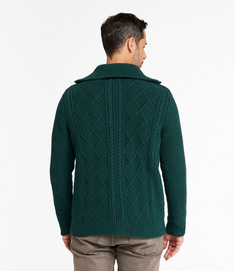 Full-Zip Men's Signature Cotton Fisherman Sweater