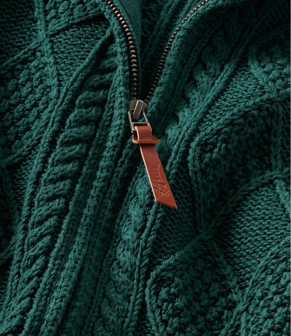 Full-Zip Men's Signature Cotton Fisherman Sweater