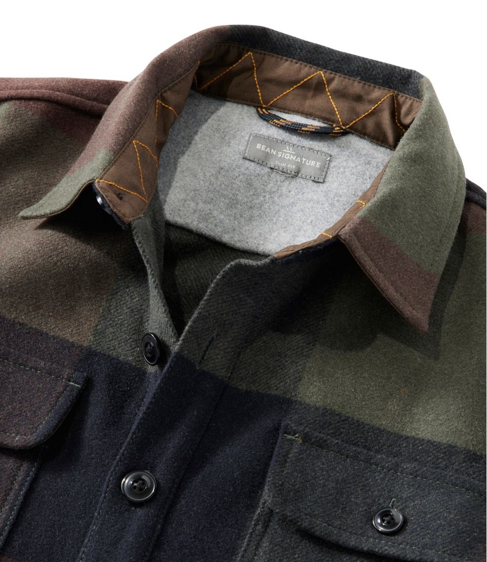 Men's Signature Wool Workshirt Plaid