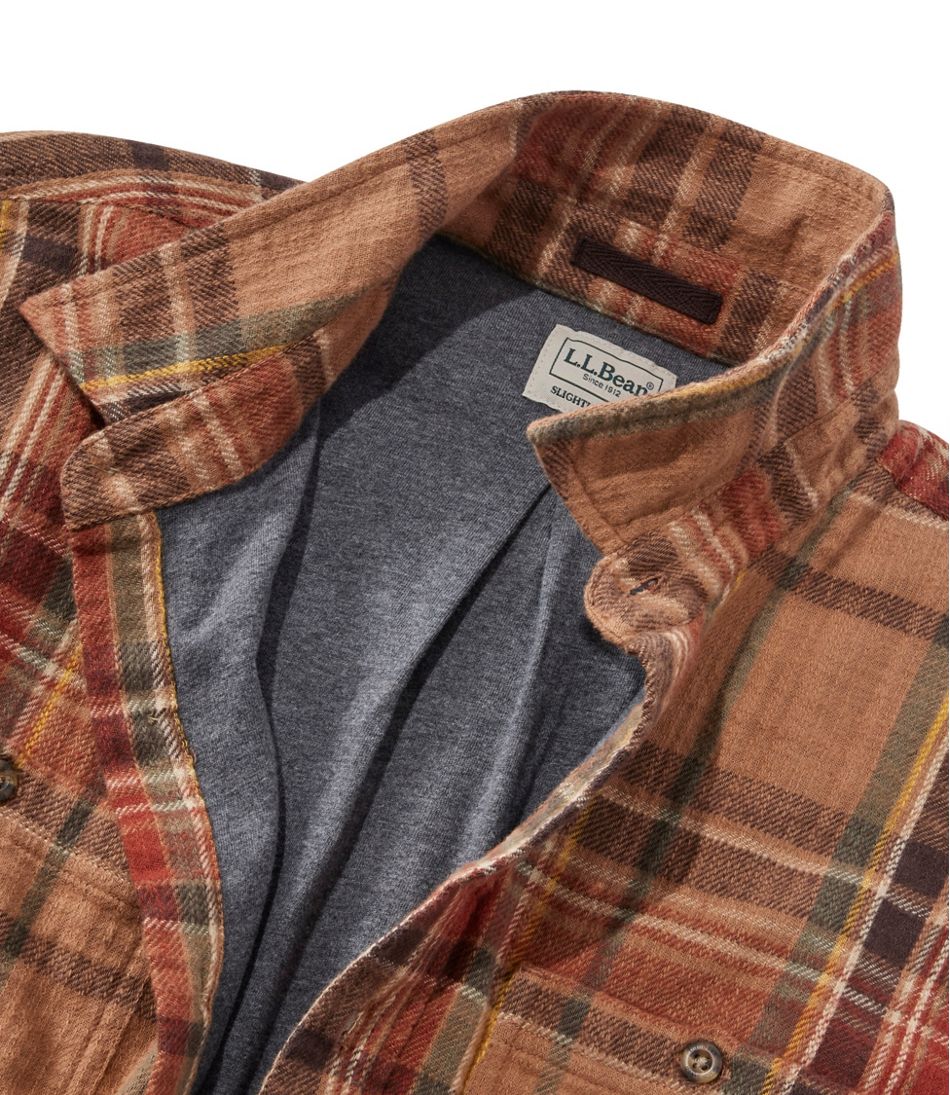 Men's 1912 Field Flannel Shirt Lined Plaid Slightly Fitted Untucked Fit