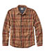 Men's 1912 Field Flannel Shirt Lined Plaid Slightly Fitted Untucked Fit