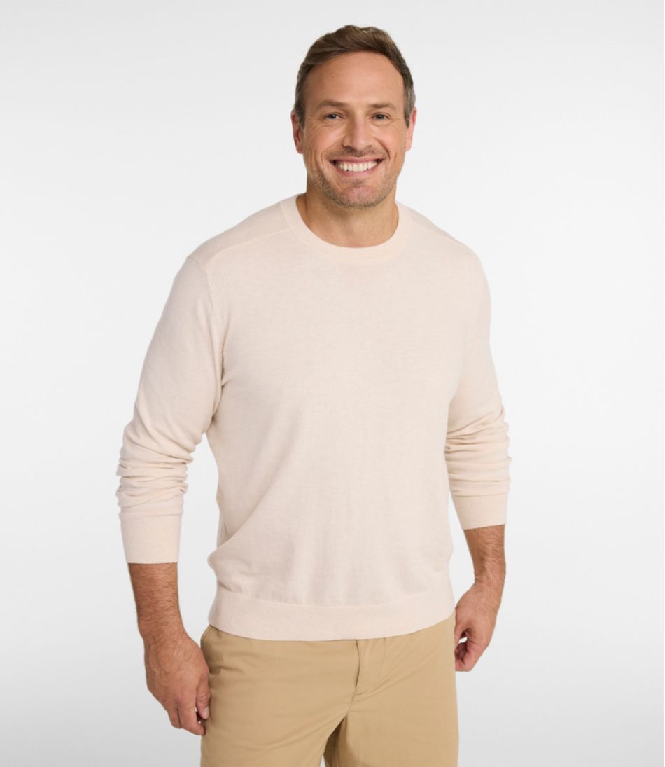 Men's All Seasons Cotton Blend Sweater Crewneck