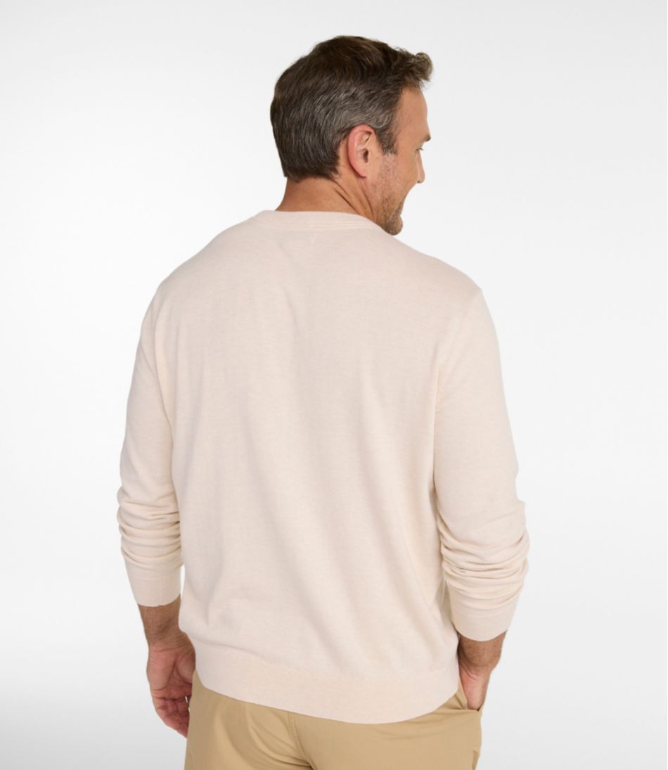 Men's All Seasons Cotton Blend Sweater Crewneck