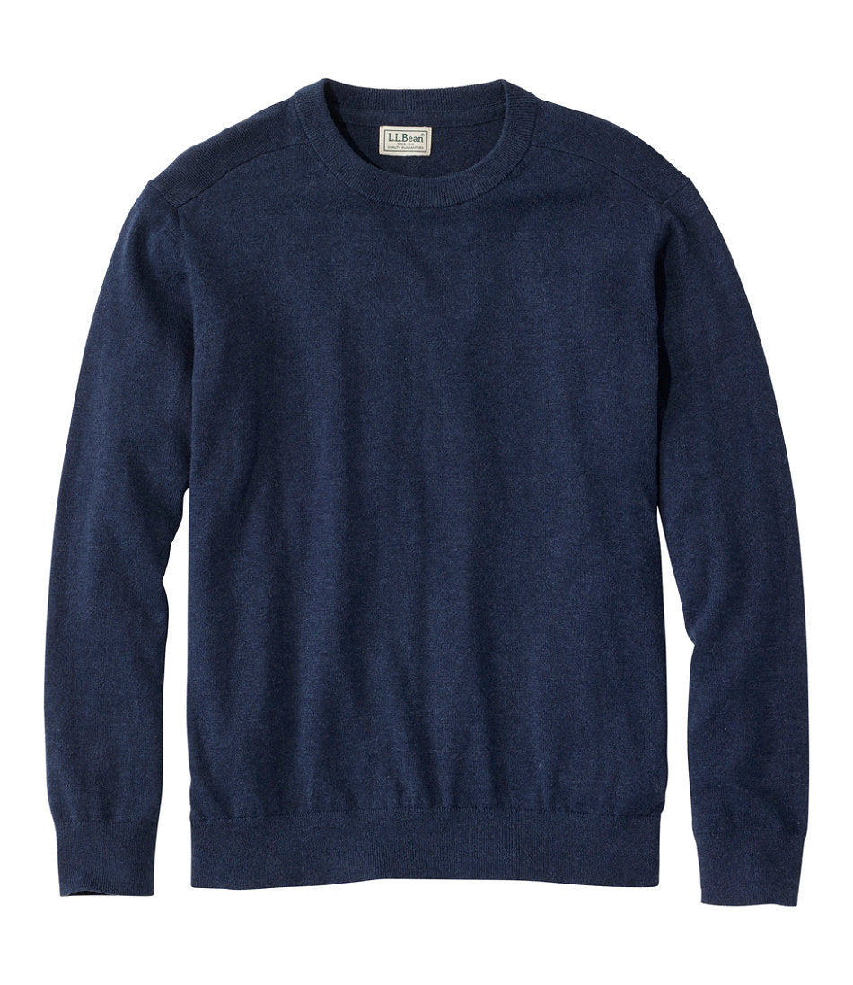 Men's All Seasons Cotton Blend Sweater Crewneck