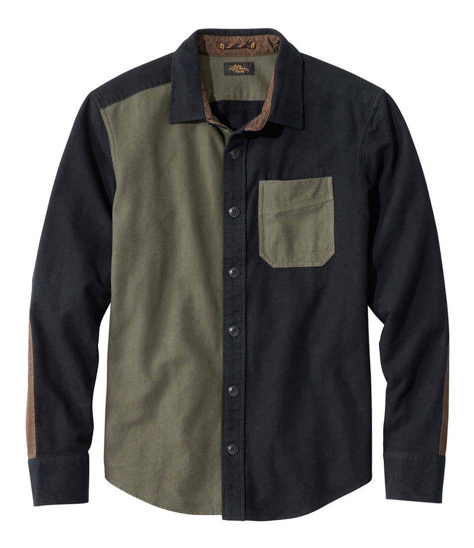 Slim Fit Mixed Media Men's Signature 1933 Chamois Cloth Shirt