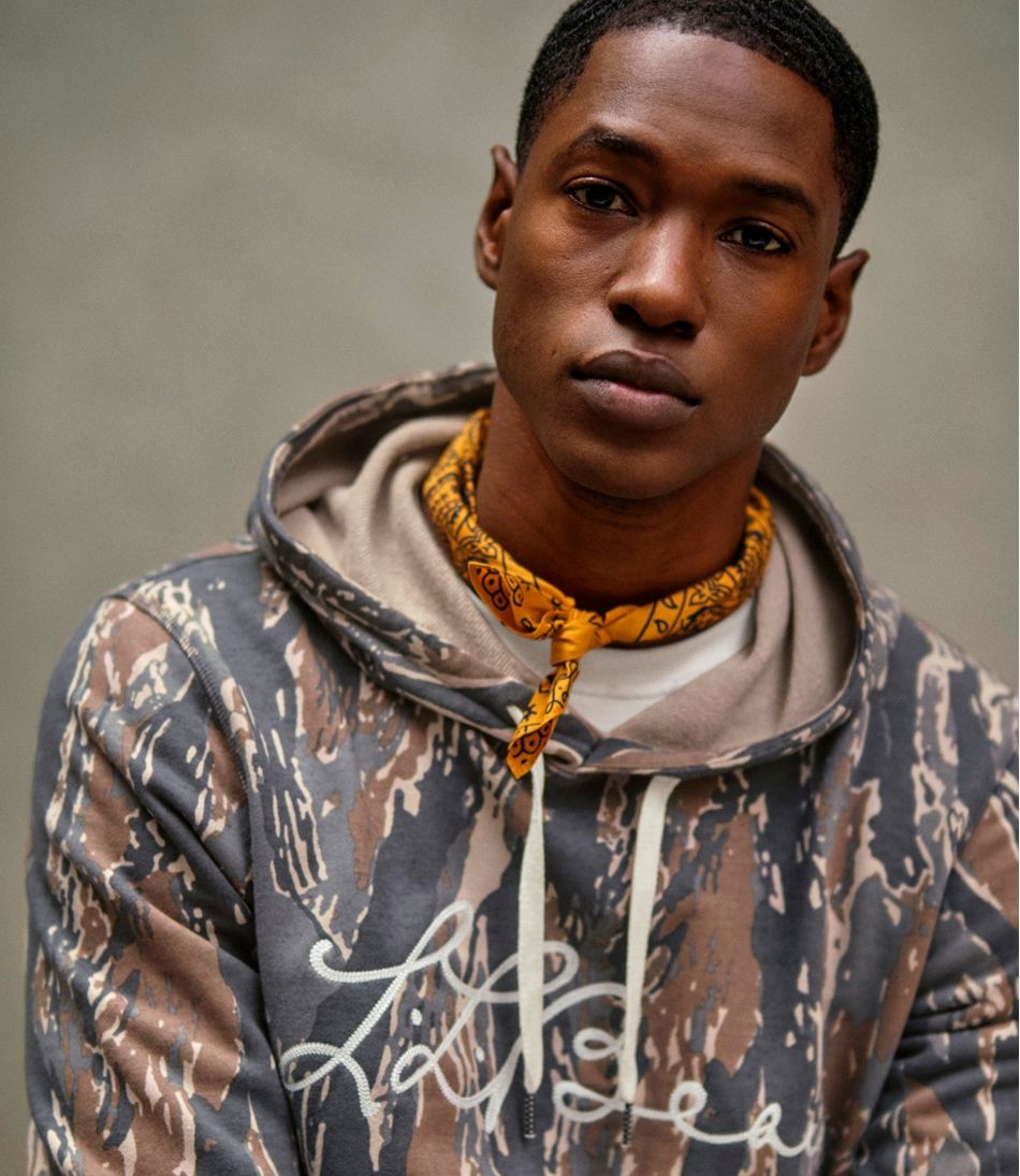 Print Men's Signature Camp Hoodie Sweatshirt