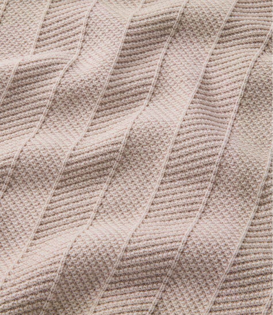 Herringbone 1/4 Zip Men's Sunwashed Textured Cotton Sweater