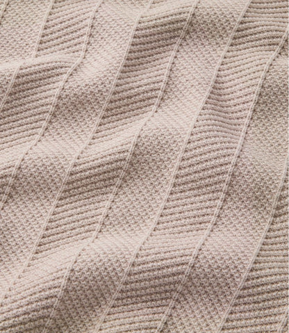 Men's Sunwashed Textured Cotton Sweater, Herringbone 1/4 Zip