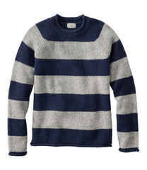 Rollneck Men's Bean's Classic Ragg Wool Sweater Stripe