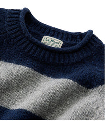 Rollneck Men's Bean's Classic Ragg Wool Sweater Stripe