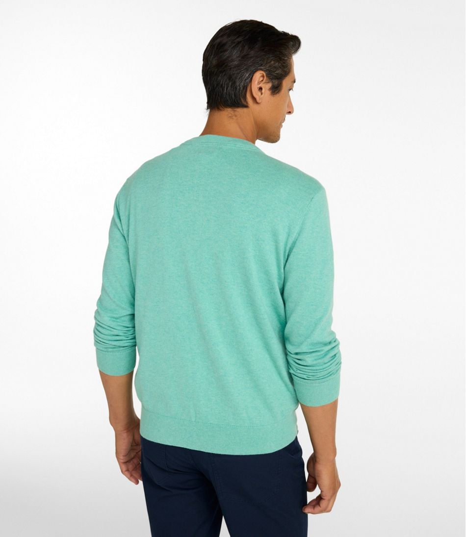 Men's All Seasons Cotton Blend Sweater V-Neck