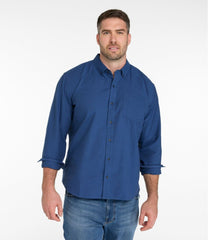 Men's Sunwashed Oxford Shirt Stripe Slightly Fitted Untucked Fit