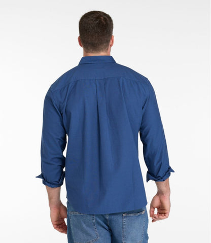 Men's Sunwashed Oxford Shirt, Slightly Fitted Untucked Fit, Stripe