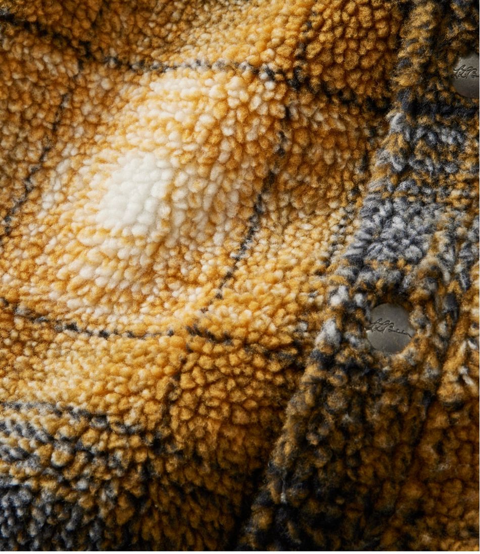 Plaid Men's Signature Mixed Media Fleece Shirt Jacket