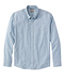 Long-Sleeve Men's Comfort Stretch Performance® Chambray Shirt Slightly Fitted Untucked Fit