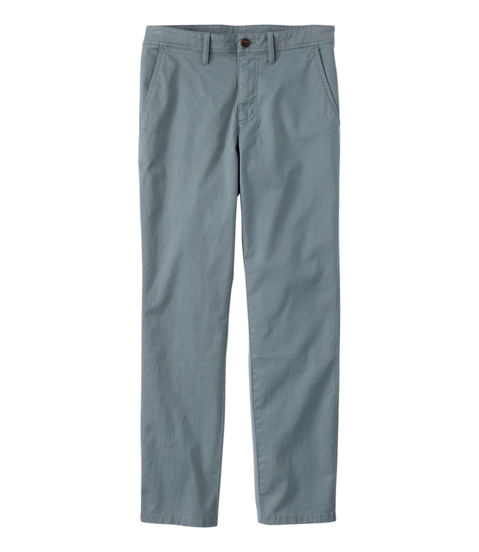 Straight Leg Men's Sunwashed Khaki Pants Standard Fit