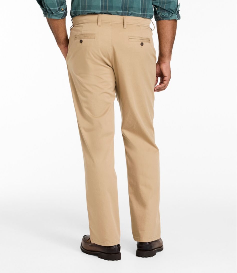 Straight Leg Men's Sunwashed Khaki Pants Standard Fit