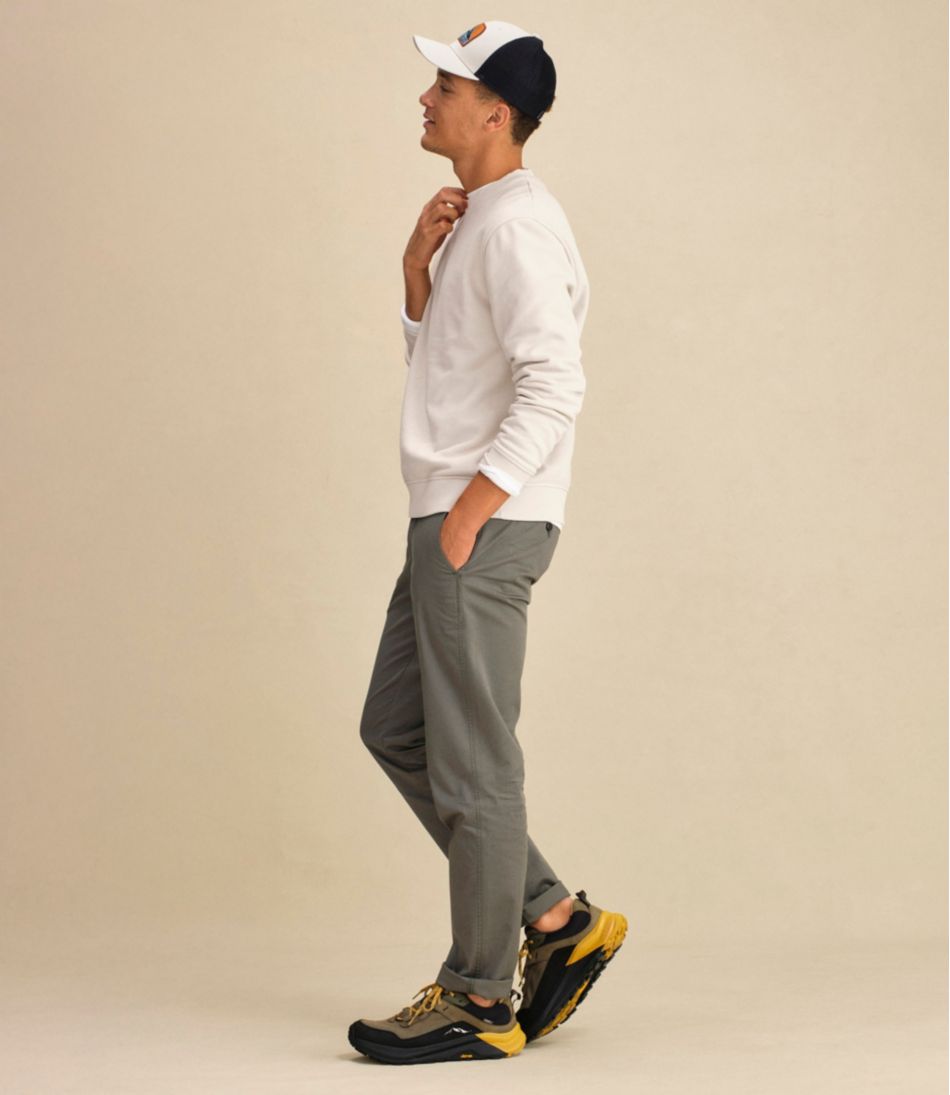 Men's Sunwashed Khaki Pants, Standard Fit, Straight Leg