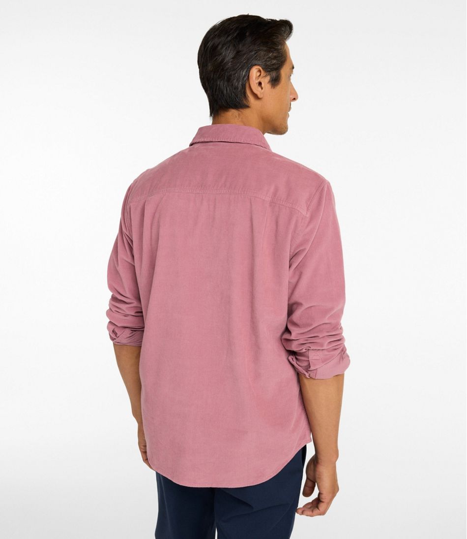 Slightly Fitted Untucked Fit Men's Sunwashed Corduroy Shirt
