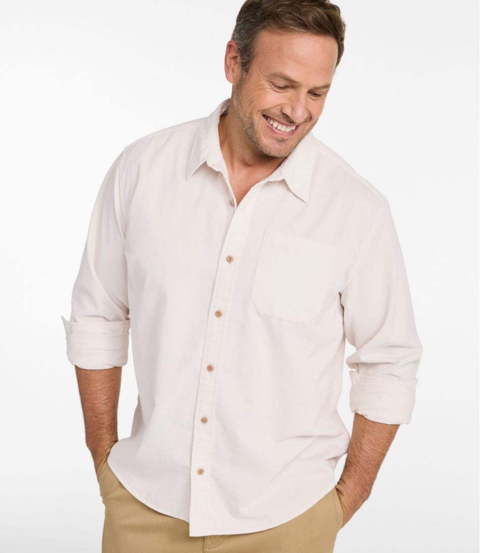 Slightly Fitted Untucked Fit Men's Sunwashed Corduroy Shirt