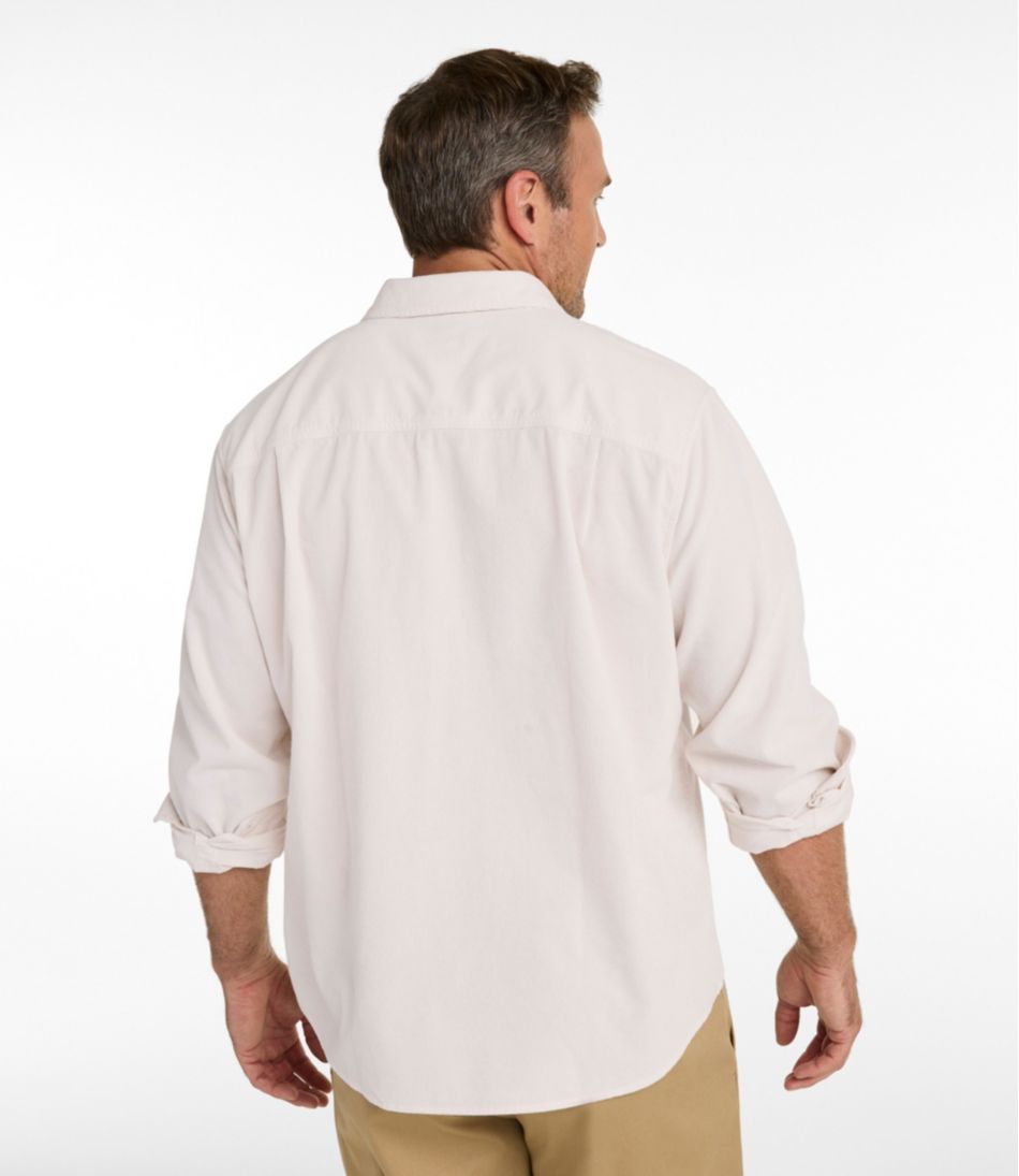 Slightly Fitted Untucked Fit Men's Sunwashed Corduroy Shirt