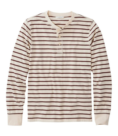 Men's Signature Northwoods Henley, Long-Sleeve, Stripe