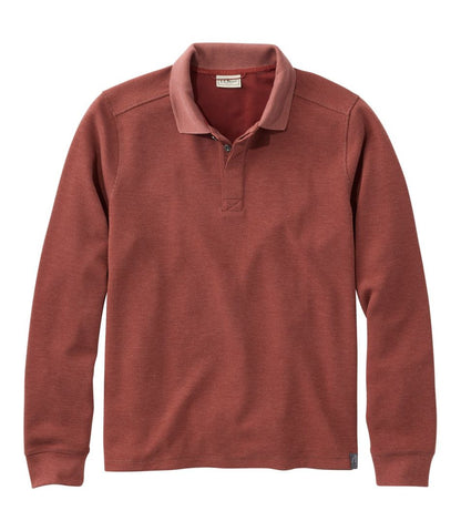 Men's Mountainside Micro Waffle Polo, Long-Sleeve