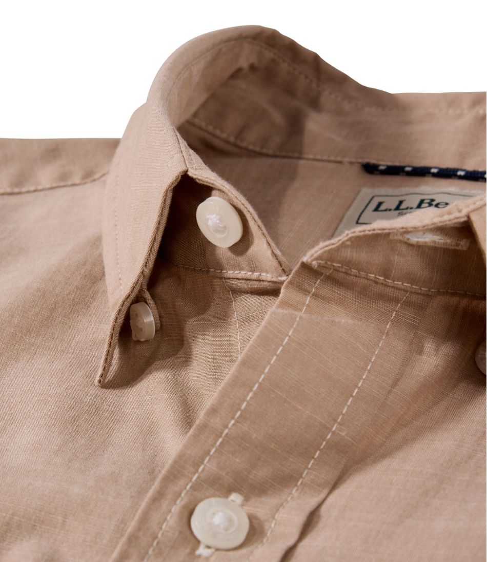 Short-Sleeve Slightly Fitted Untucked Fit Men's Comfort Stretch Performance® Chambray Shirt